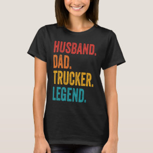 Camiseta Marido Pai Caminhoneiro Lenda Motorista de Caminhã