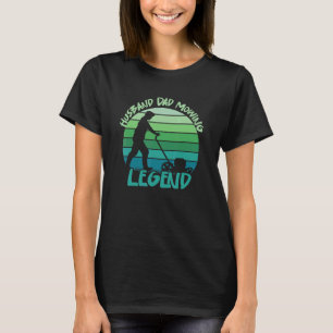 Camiseta Marido Pai Cortando Lenda   Humor Cortar Gramado J