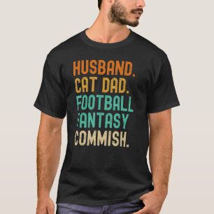 Camiseta Marido Pai de Gato Comissário de Futebol Fantasia