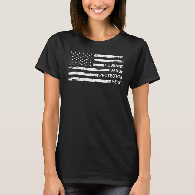 Camiseta Marido Pai Dia dos Pais Mulheres (Frente)
