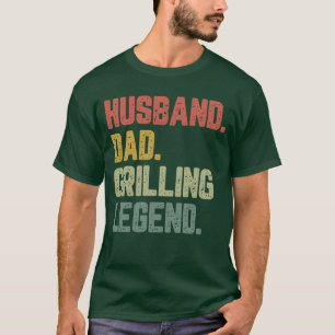 Camiseta Marido Pai Griling Legenda Engraçada