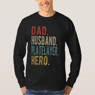Camiseta Marido Pai Herói Operário de Linha Masculino