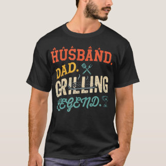 Camiseta Marido Pai Lenda da Grelha Bbq Churrasco