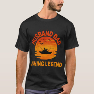 Camiseta Marido Pai Lenda da Pesca