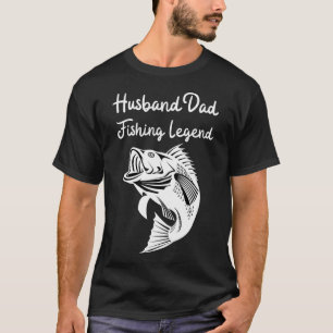 Camiseta Marido Pai Lenda da Pesca