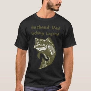 Camiseta Marido Pai Lenda da Pesca