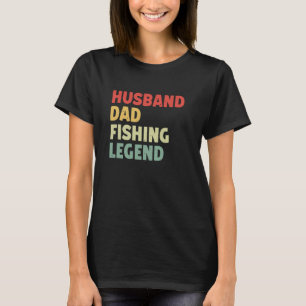 Camiseta Marido Pai Lenda da Pesca Dia dos Pais Pesca Diver