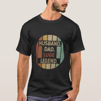 Camiseta Marido Pai Luge Lenda Dia dos Pais