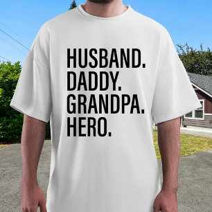 Camiseta Marido Papai Protetor Herói Super Pai