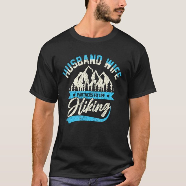 Camiseta Marido, Parceiros De Caminho Para Casais De Vida (Frente)