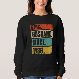 Camiseta Marido Retro Epic Desde 1980 42º Anivers De Casame