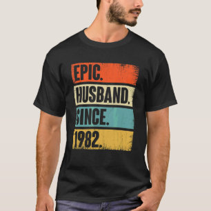 Camiseta Marido Retro Epic Desde 1982, 40º Anivers De Casam