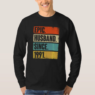 Camiseta Marido Retro Epic Desde 1991 31º Anivers De Casame