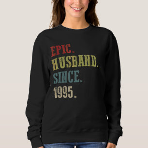 Camiseta Marido Retro Epic Desde 1995 27º Aniversário de Ca