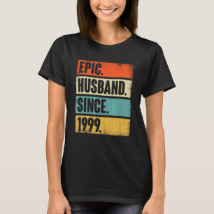 Camiseta Marido Retro Epic Desde 1999 23º Anivers De Casame