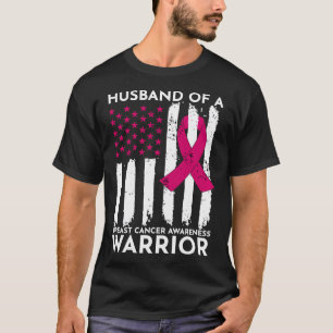 Camiseta Marido Rosa De Mês de consciência do câncer de mam