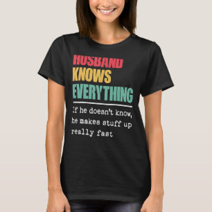 Camiseta Marido Sabe Tudo O Mais Orgulhoso Do Mundo
