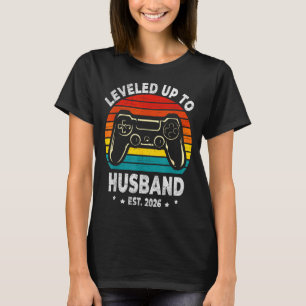 Camiseta Marido Subiu de Nível Est 2026 Arte