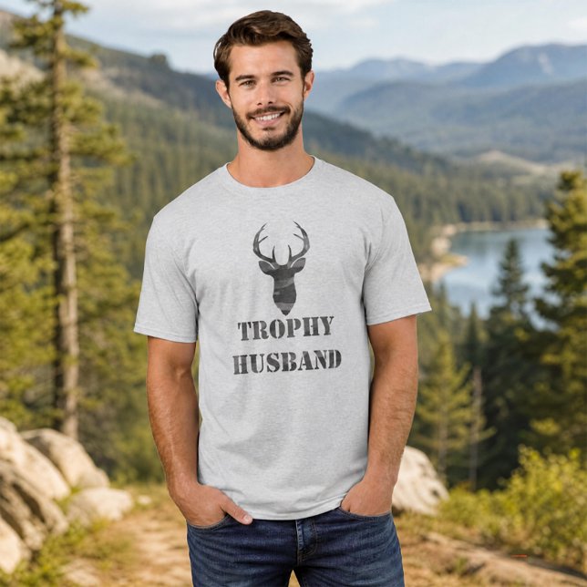 Camiseta Marido Troféu Presente Divertido para Homens (Criador carregado)