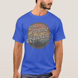 Camiseta Marido Troféu Vintage Sarcástico Casamento Retro G