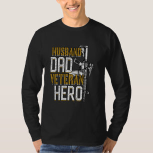 Camiseta Marido Veterano Pai Herói Veterano Disfuncional