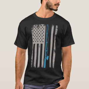 Camiseta Marido Wife Patriótico usa bandeira americana pesc