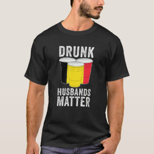 Camiseta Maridos bebados Importam Bélgica Bandeira Drinki