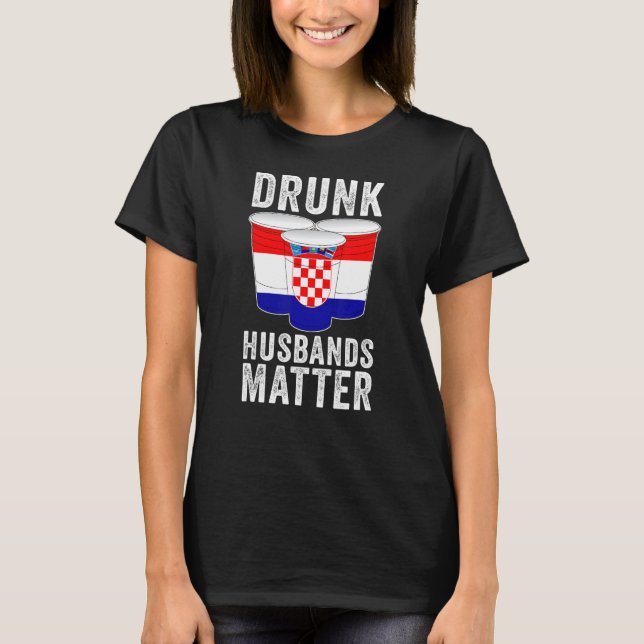 Camiseta Maridos bebados Importam-se da Bebida de Bandeira  (Frente)