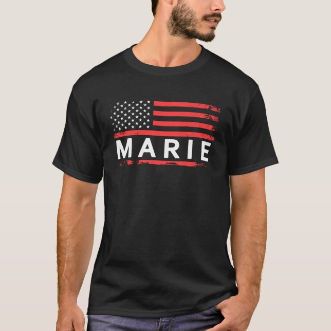 CAMISETA MARIE AMERICAN FLAG PARA MARIE (Frente)