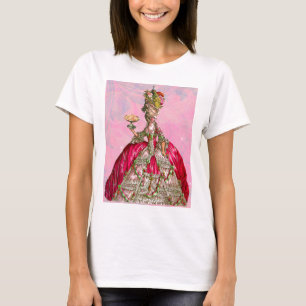 Camiseta Marie Antoinette Deixou-Os Comer Bolo