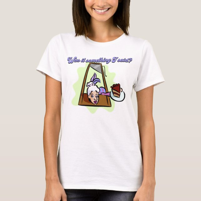 Camiseta Marie Antoinette na Guillotine (Frente)