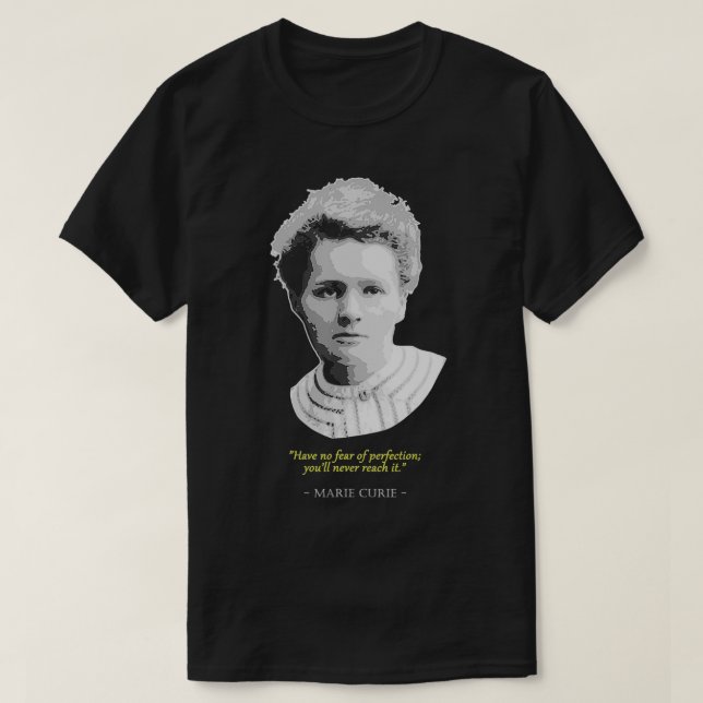 Camiseta Marie Curie Cote (Frente do Design)