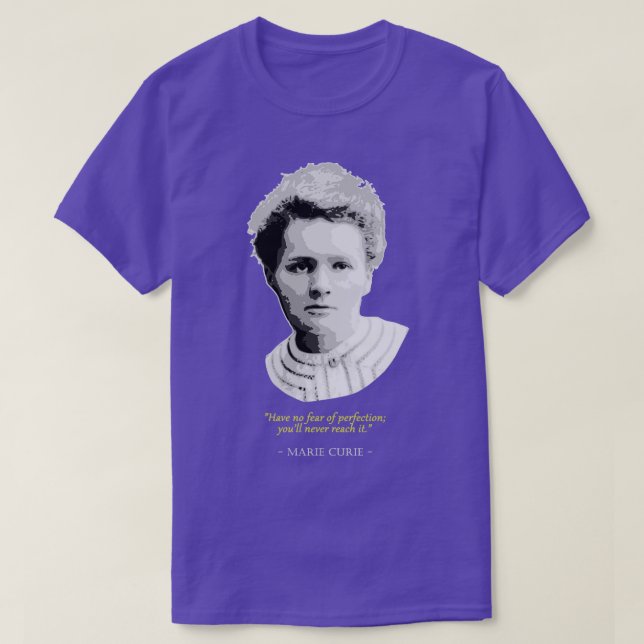 Camiseta Marie Curie Cote (Frente do Design)