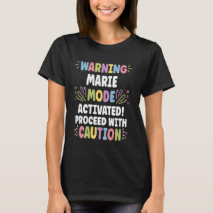Camiseta MARIE Nome Personalizado Divertido Fofo MARIE Pers