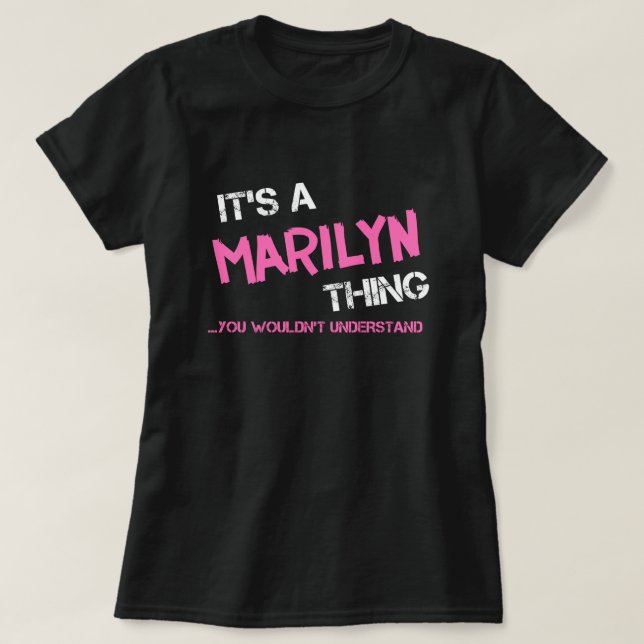 Camiseta Marilyn, coisa que você não entenderia (Frente do Design)