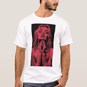 Camiseta Marilyn Monroe Vinyl Lettering T-shirtDescrição: