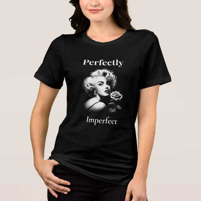 Camiseta Marilyn Perfeitamente imperfeita (Frente)
