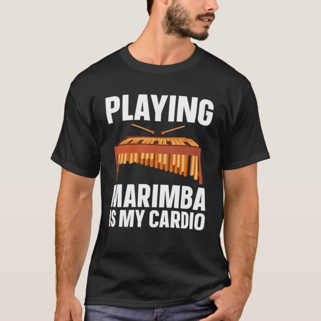 Camiseta Marimba Is My Cardio  Musician (Frente)
