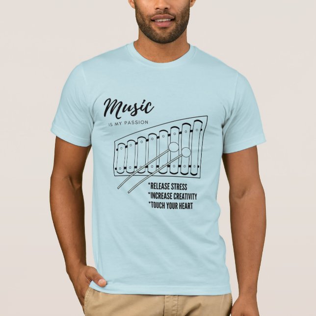 Camiseta marimba, música (Frente)