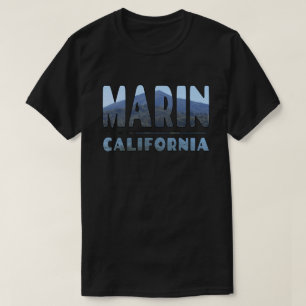 Camiseta Marin California Mt Tamalapis Exibido em Cartas