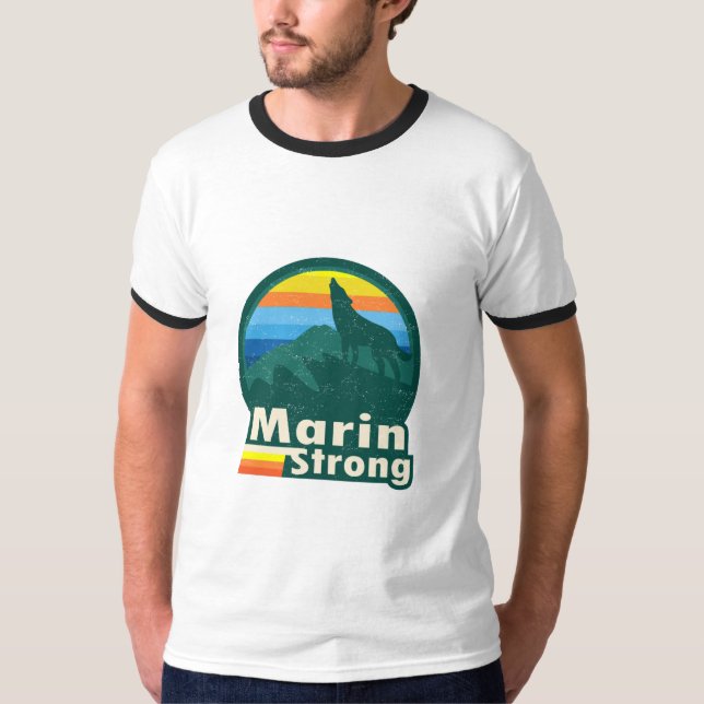 Camiseta Marin Strong Men Ringer Tshirt (Frente)
