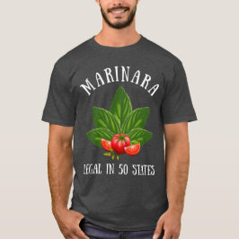 Camiseta Marinara Legal em 50 Estados Basil e Tomates