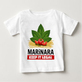 Camiseta Marinara mantem-no os espaguetes legais dos