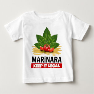 Camiseta Marinara mantem-no os espaguetes legais dos