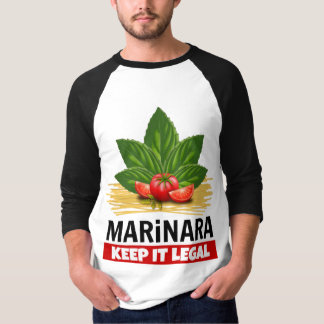 Camiseta Marinara mantem-no os espaguetes legais dos