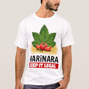 Camiseta Marinara mantem-no os espaguetes legais dos