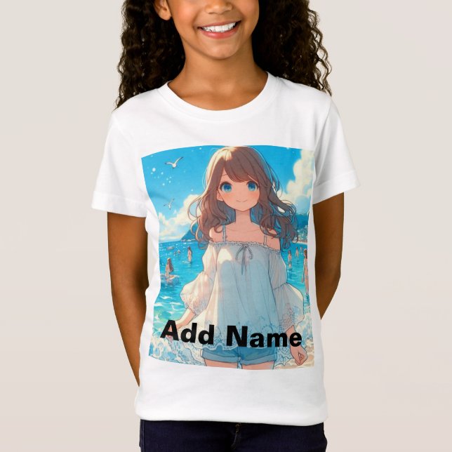 Camiseta Marine Blue Girl  (Frente)