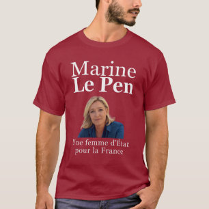 Camiseta Marine Le Caneta para Presidente