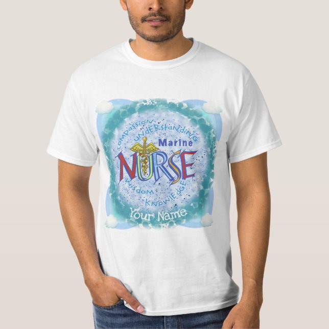 Camiseta Marine Nurse Motto (Frente)