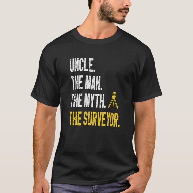 Camiseta Marine Surveyor Land Surveying Uncle Land Surveyor (Frente)